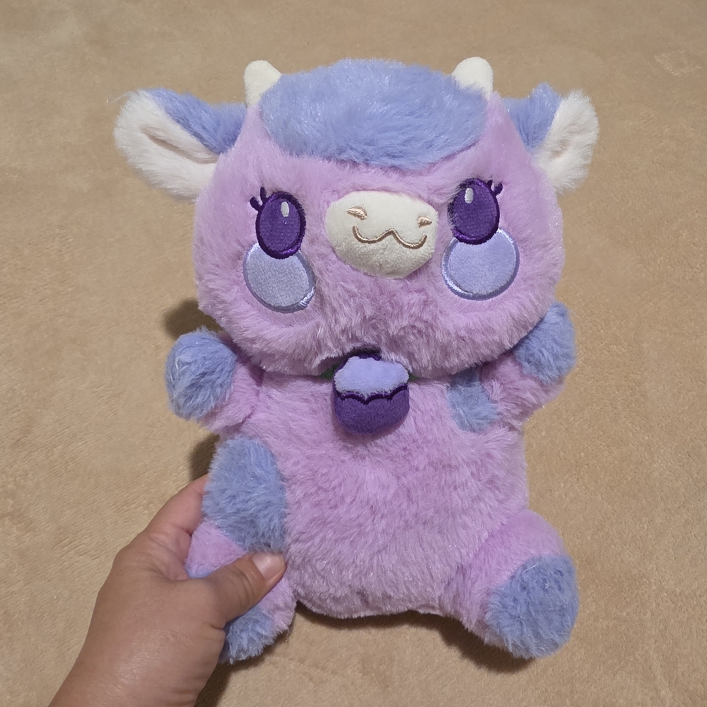 Fiesta Blueberry Cow plush toy. 